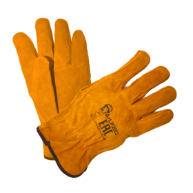 Перчатки "Драйвер Люкс" желтые 
