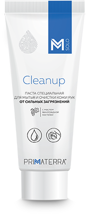 Специальная паста для очистки кожи рук с косметическим эффектом M SOLO CleanUp" (туба 200 мл)