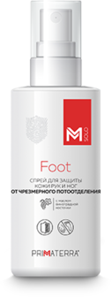 Спрей для защиты кожи рук и ног от чрезмерного потоотделения M SOLO Foot (спрей 100 мл)